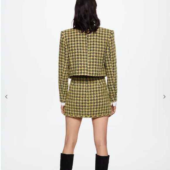 Mango Tweed skirt with zipper - Picture 4 of 9